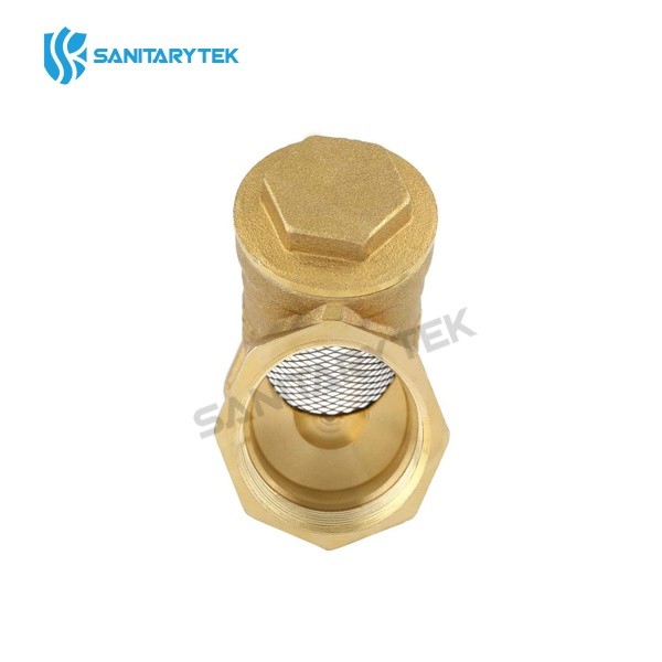 Brass Y pattern strainer with stainless steel filter - Image 3