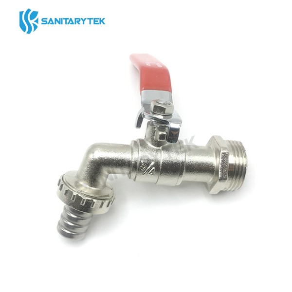 Brass ball bibcock with hose union