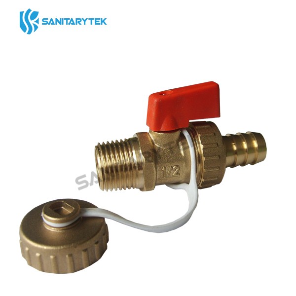 Brass boiler drain valve