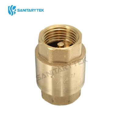 Brass check valve with brass disk