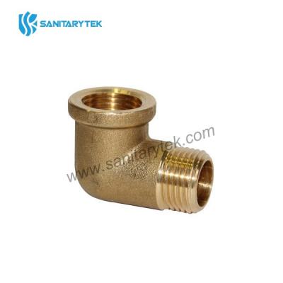 Brass elbow 90° M/F