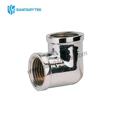 Brass elbow 90° f/f chrome plated