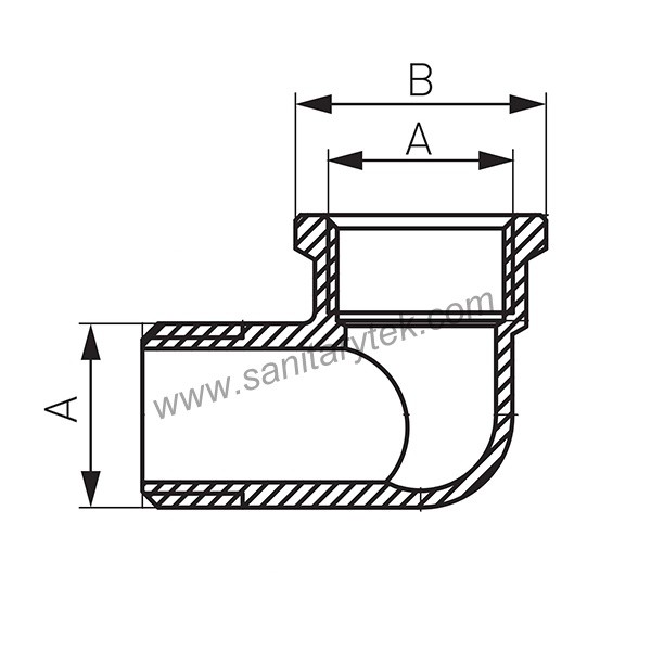 Brass elbow 90° with internal/external thread