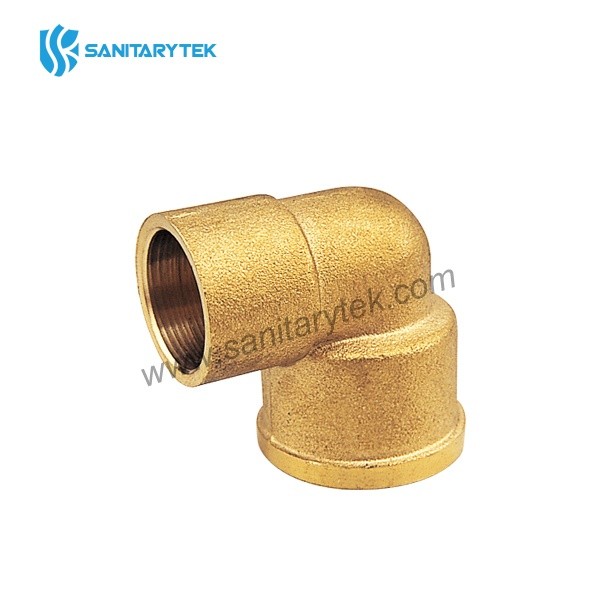 Brass elbow female for solder FxC