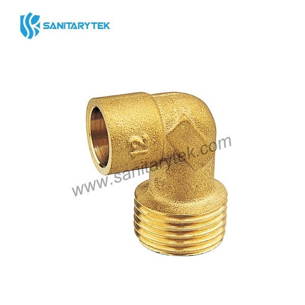 Brass elbow male for solder MxC