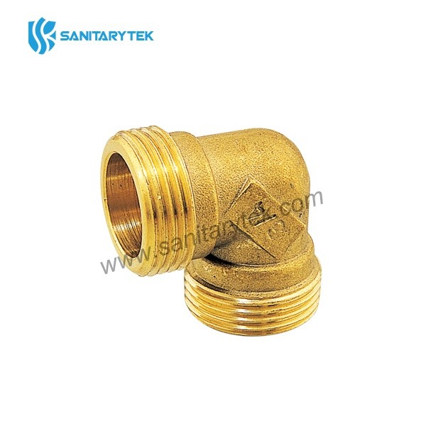 Brass elbow male-male