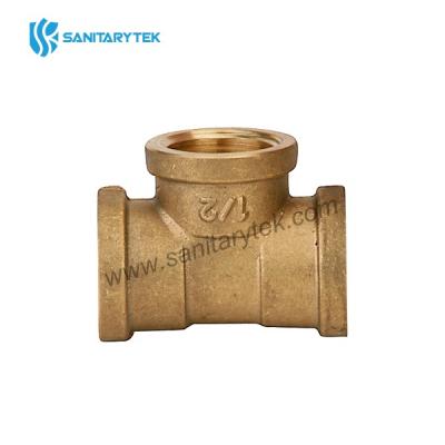 Brass equal tee female thread