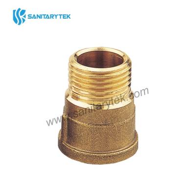 Brass extension M-F yellow