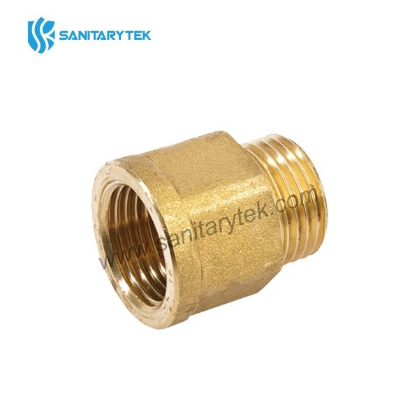 Brass extension M/F (hexagon inside) - Image 2