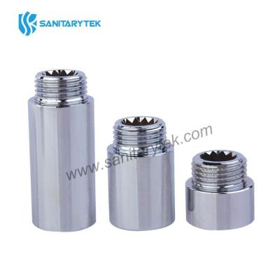 Brass extension chrome plated M-F