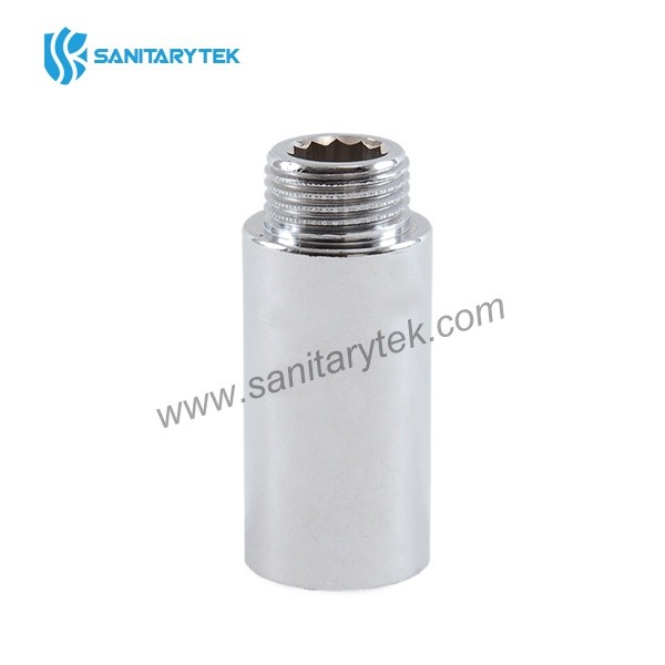 Brass extension chrome plated M-F