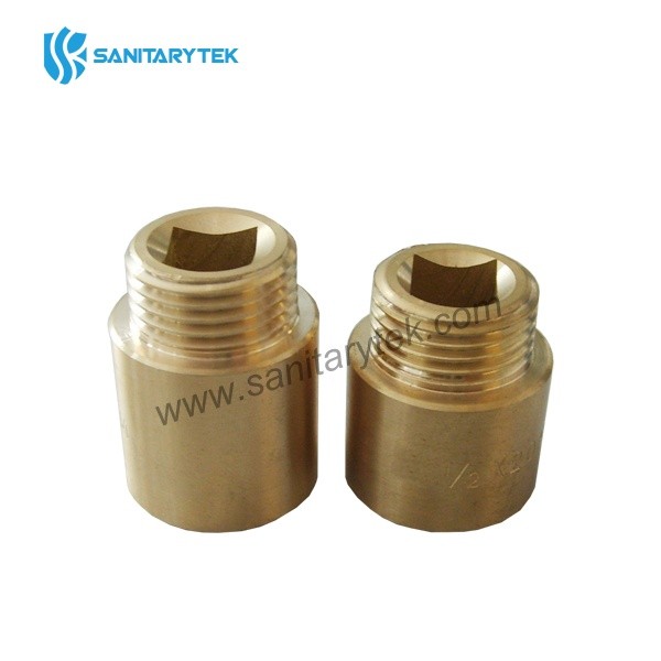 Brass extension female x male thread (square inside)