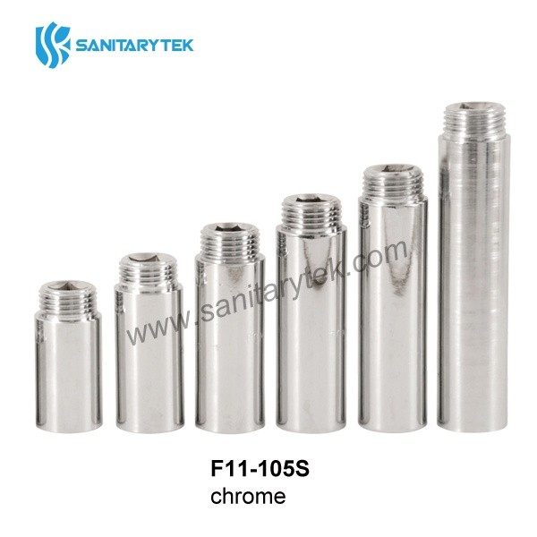 Brass extension female x male thread (square inside)