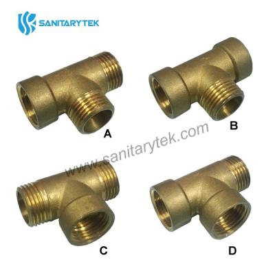 Brass female/male threaded Tee