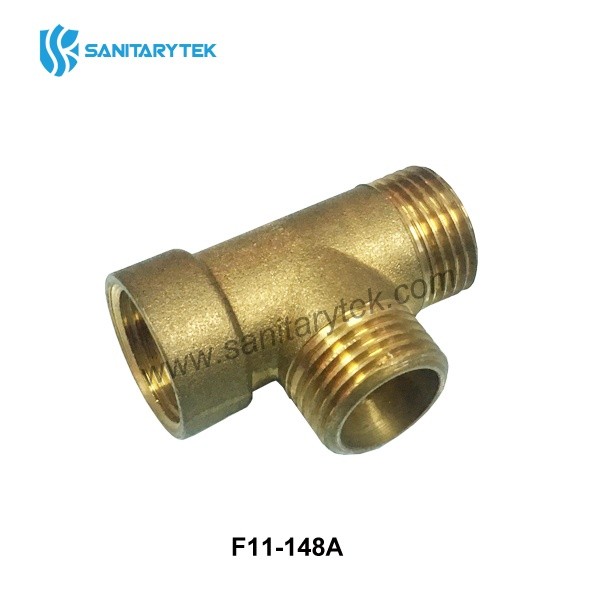 Brass female/male threaded Tee