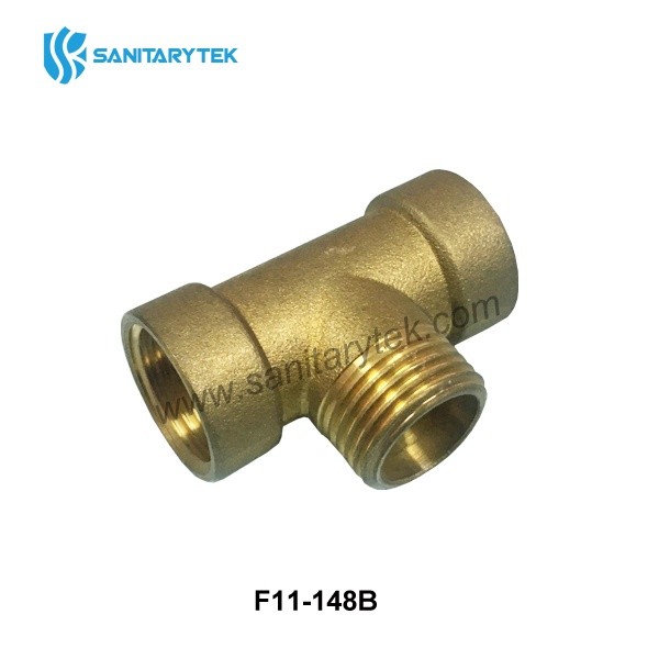 Brass female/male threaded Tee - Image 3
