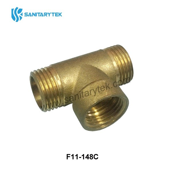 Brass female/male threaded Tee - Image 4