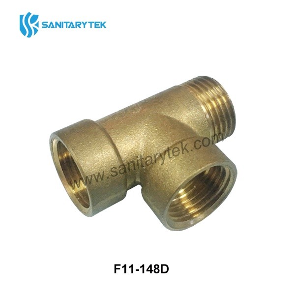 Brass female/male threaded Tee - Image 5