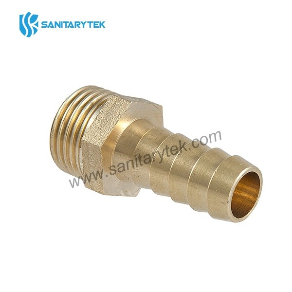 Brass hose connector with external thread - Image 2