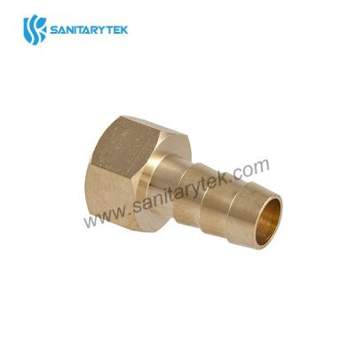 Brass hose connector with female thread