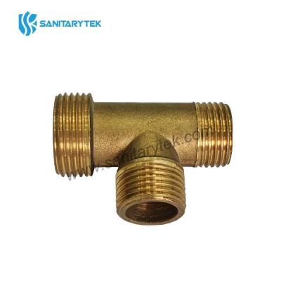 Brass reduced tee male