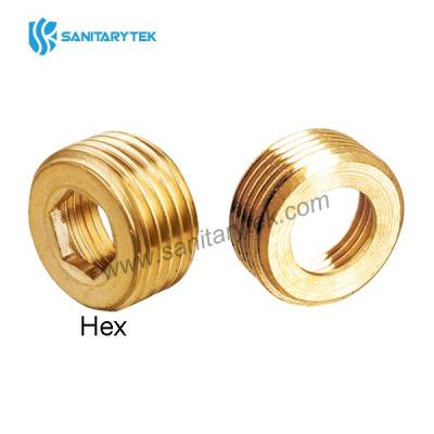 Brass reducing transition nipple with external/internal thread (MF)