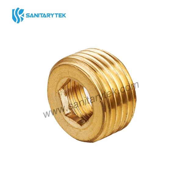 Brass reducing transition nipple with external/internal thread (MF)