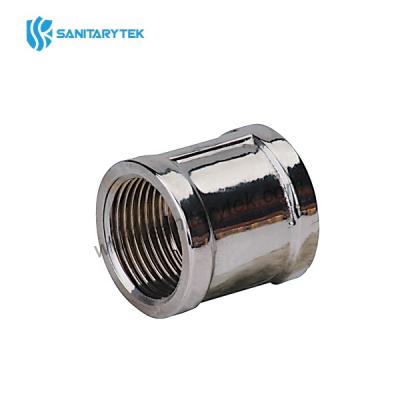 Brass socket f/f chrome plated