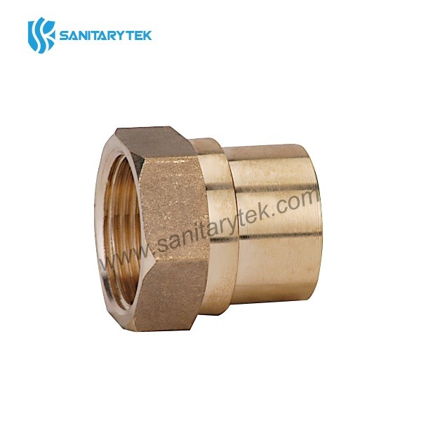 Brass straight coupler for solder FxC