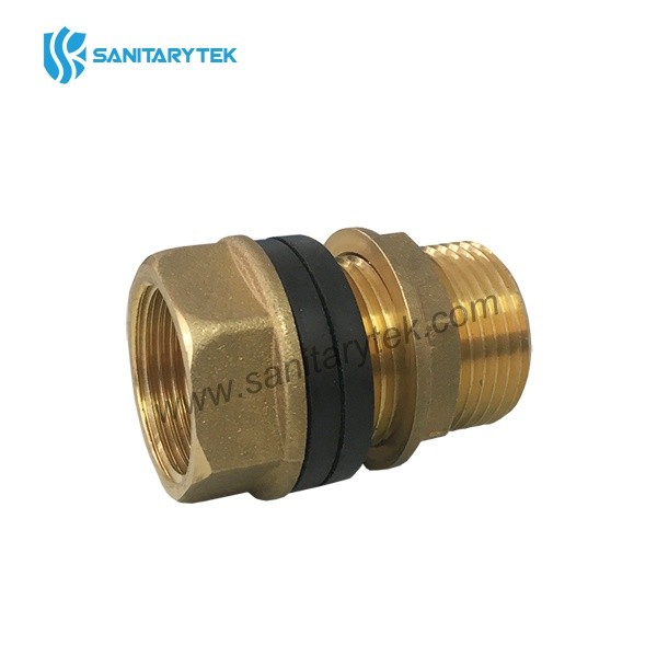 Brass tank connector Male / Female thread