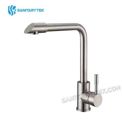 Brushed nickel 304 stainless steel kitchen mixer