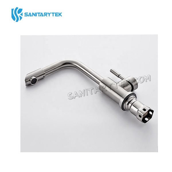Brushed nickel 304 stainless steel kitchen mixer - Image 2