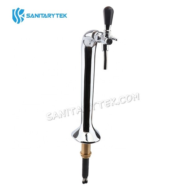 Chrome plated One way cabra beer tower - brass body