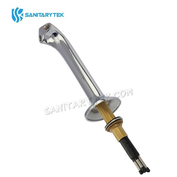 Chrome plated brass double faucet snake font, cobra double tap flooded font