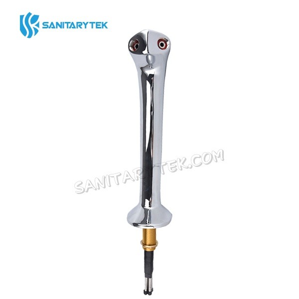 Chrome plated brass double faucet snake font, cobra double tap flooded font