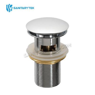 Chrome slotted click clack basin waste