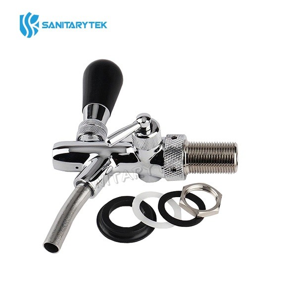 Compensator beer tap shaft G5/8x35mm, chrome plated