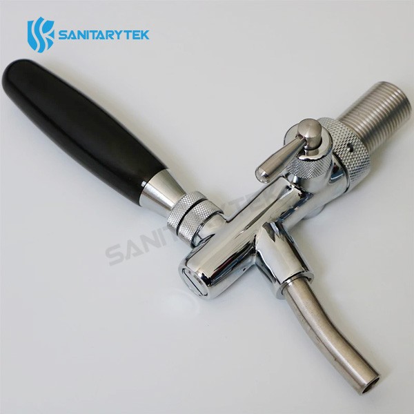 Compensator beer tap shaft G5/8x35mm, chrome plated