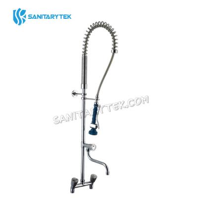 Deck mount Pre-rinse set with add on faucet