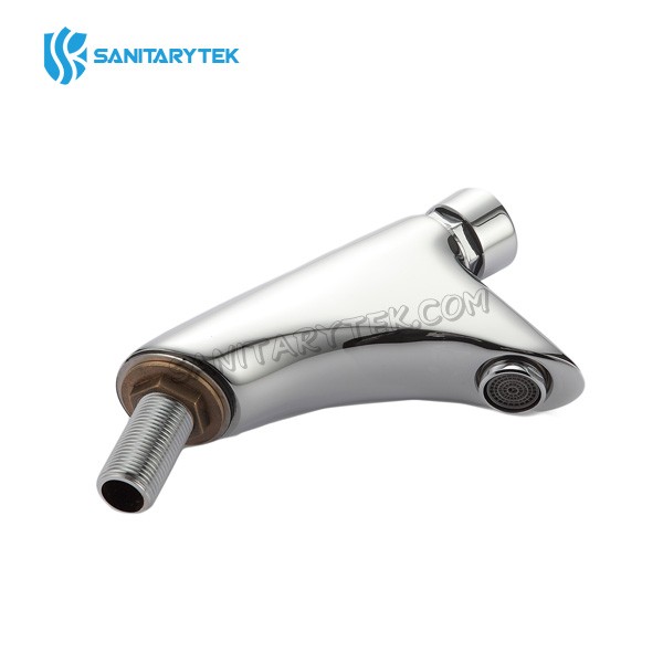 Delay action basin tap