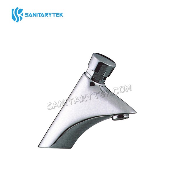 Delay action basin tap