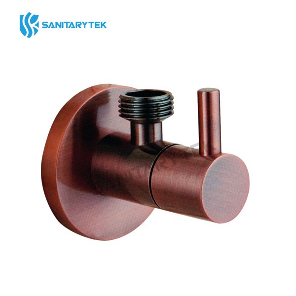 Deluxe bathroom angle valve round chrome