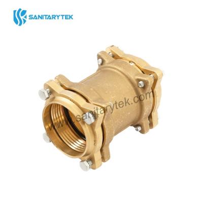 Double straight fitting PE/PE