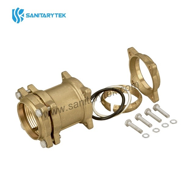 Double straight fitting PE/PE