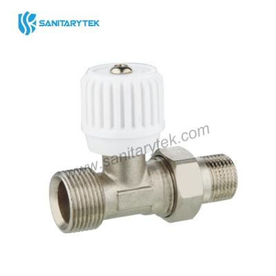 Euroconus straight radiator valve for copper, multilayer and Pex pipe