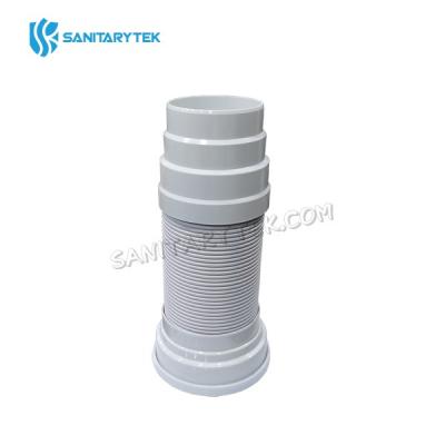 Extensible and flexible toilet pan connector