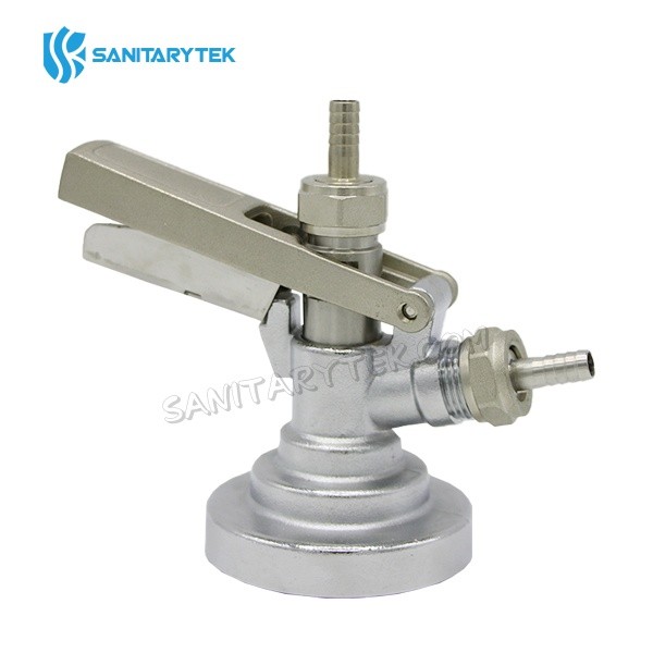 F type keg coupler with pressure relief valve - brass body - Image 2