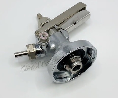 F type keg coupler with pressure relief valve - brass body - Image 3