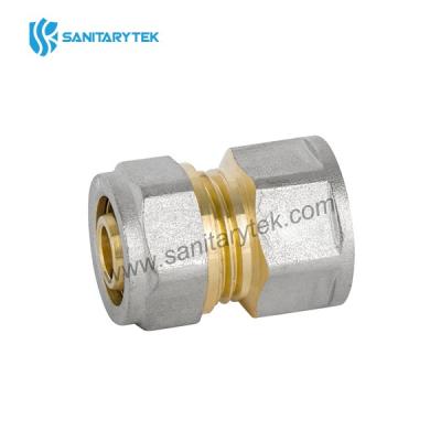 Female straight fitting for multilayer