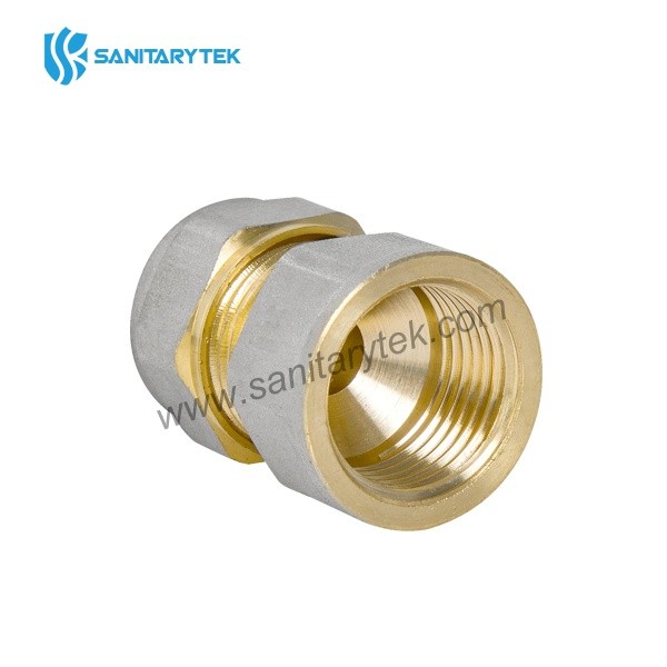 Female straight fitting for multilayer